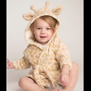 Baby Infant Plush Giraffe Bathrobe